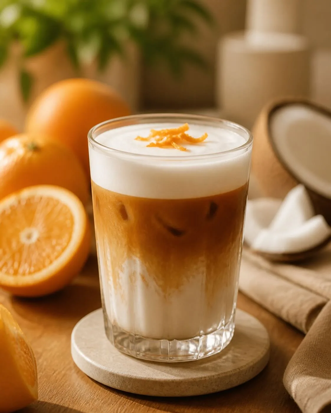 Sữa dừa vị cam
